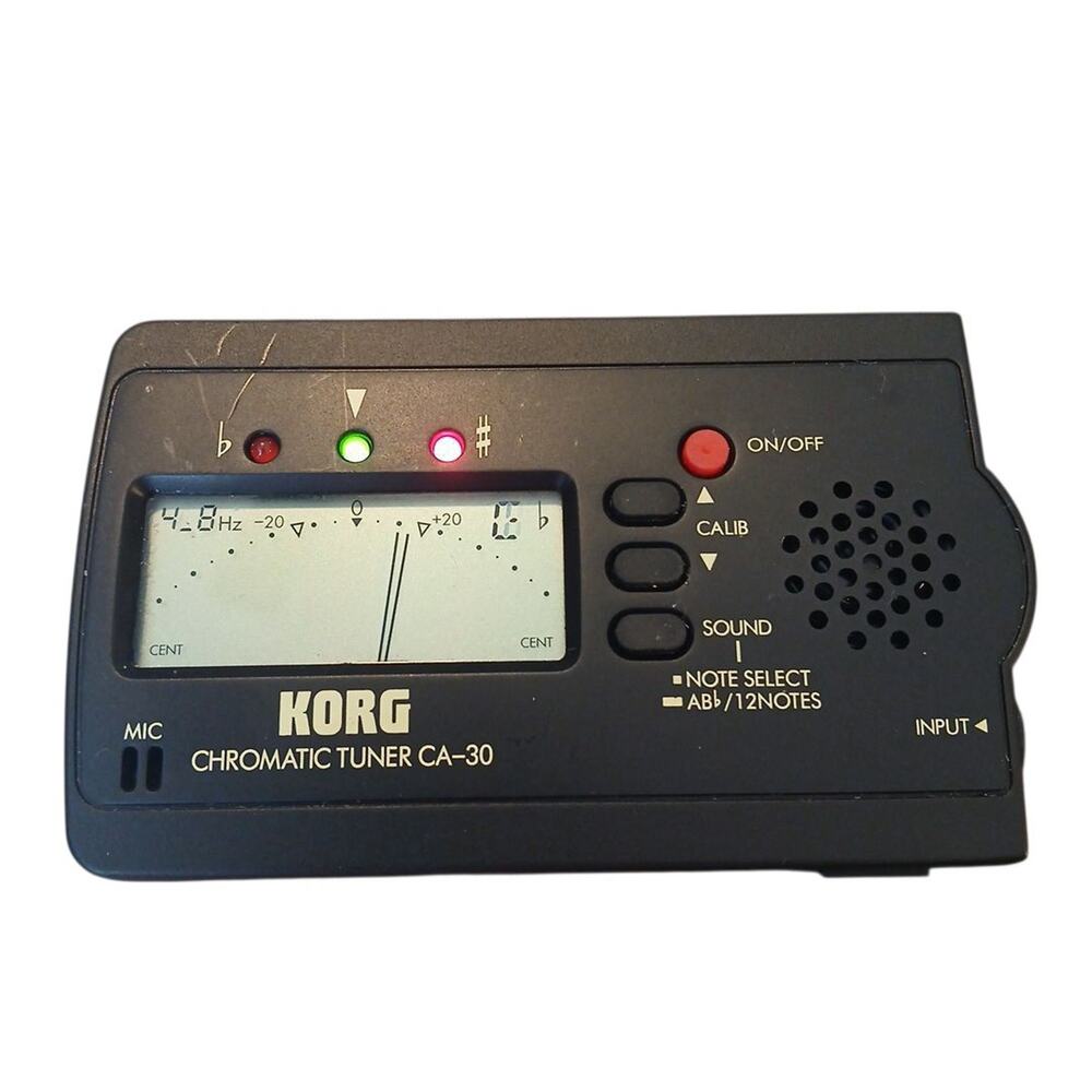 KORG Chromatic‎ Tuner CA-30 Black Multi-Instrument Works Requires 2AAA Batteries